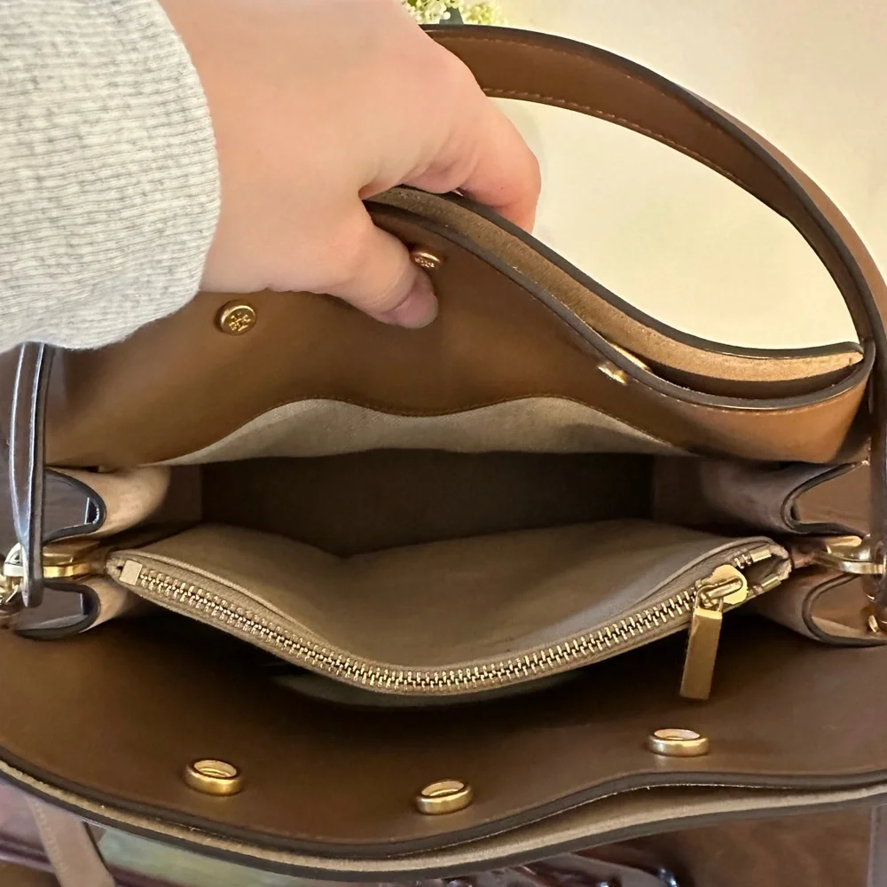 Tory Burch Lee Radziwill Tiramisu Small Satchel - Gently Used a Few Times - Picture 9 of 16